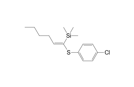 (E)-1-(4-Chlorophenyl)sulfanyl-1-trimethylsilyl-1-hexene