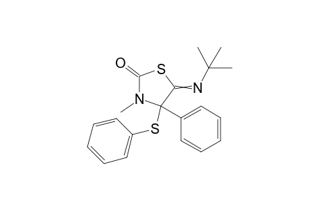 5-(tert-Butylimino)-3-methyl-4-phenyl-4-(phenylthio)-2-thiazolidinone