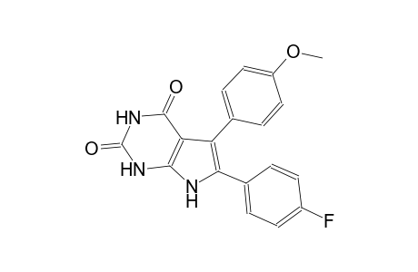 1H-pyrrolo[2,3-d]pyrimidine-2,4(3H,7H)-dione, 6-(4-fluorophenyl)-5-(4-methoxyphenyl)-