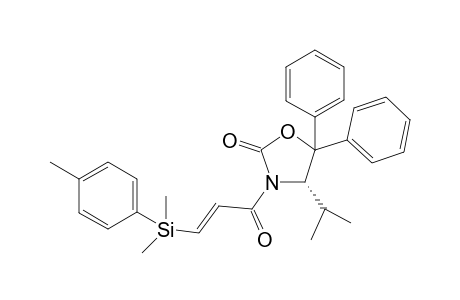 (3-trans)-2-[Dimethyl(p-methylphenyl)silyl]acryloyl-5,5-diphenyl-4-isopropyl-2-oxazolidinone