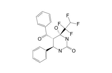 5-BENZOYL-4-HYDROXY-4-(1,1,2,2-TETRAFLUOROETHYL)-6-PHENYLHEXAHYDRO-PYRIMIDINE-2-ONE