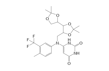 6-((4-methyl-3-(trifluoromethyl)phenyl)((2,2,2',2'-tetramethyl-4,4'-bi(1,3-dioxolan)-5-yl)methyl)amino)pyrimidine-2,4(1H,3H)-dione