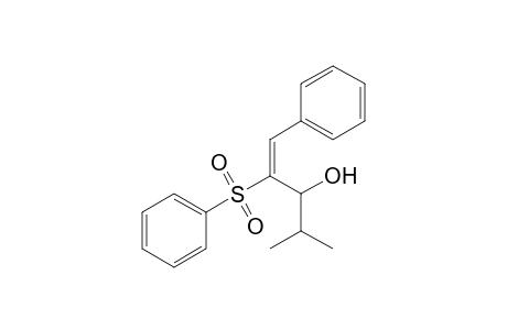 (E)-4-Methyl-1-phenyl-2-(phenylsulfonyl)pent-1-en-3-ol