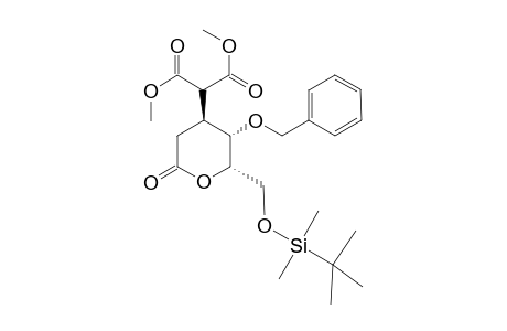2-[(2S,3S,4S)-2-[[tert-butyl(dimethyl)silyl]oxymethyl]-6-oxo-3-phenylmethoxy-4-oxanyl]propanedioic acid dimethyl ester