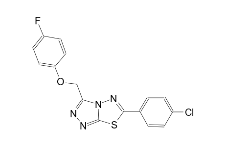 6-(4-chlorophenyl)-3-[(4-fluorophenoxy)methyl][1,2,4]triazolo[3,4-b][1,3,4]thiadiazole