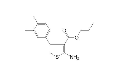 Thiophene-3-carboxylic acid, 2-amino-4-(3,4-dimethylphenyl)-, propyl ester