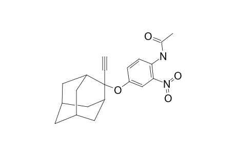 4-[(2-ETHYNYLTRICYCLO-[3,3,1,1(3,7)]-DECAN-2-YL)-OXY]-2-NITRO-ACETAMIDE