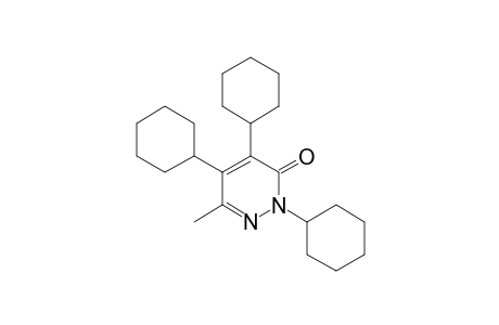 2,4,5-TRICYClOHEXYL-6-METHYL-3(2H)-PYRIDAZINONE