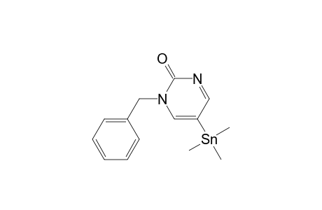 2(1H)-Pyrimidinone, 1-(phenylmethyl)-5-(trimethylstannyl)-