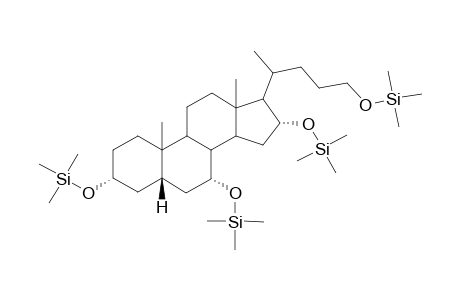 3.alpha.,7.alpha.,16.alpha.,24-Tetrahydroxy-5.beta.-cholane tetra(trimethylsilyl) dev.