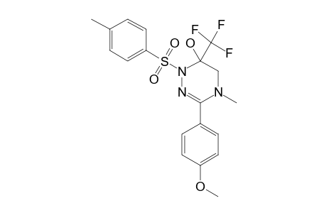 6-TRIFLUOROMETHYL-1,4,5,6-TETRAHYDRO-3-(4-METHOXYPHENYL)-4-METHYL-1-(4-METHYLBENZENESULFONYL)-1,2,4-TRIAZIN-6-OL