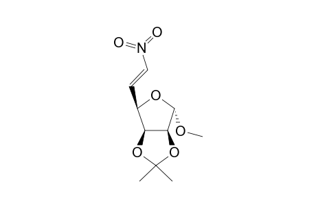 Methyl 5,6-Dideoxy-2,3-O-isopropylidene-6-nitro-.alpha.-Dlyxohex-5-enofuranoside