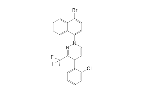 1-(4-Bromonaphthalen-1-yl)-4-(2-chlorophenyl)-3-(trifluoromethyl)-1,4-dihydropyridazine