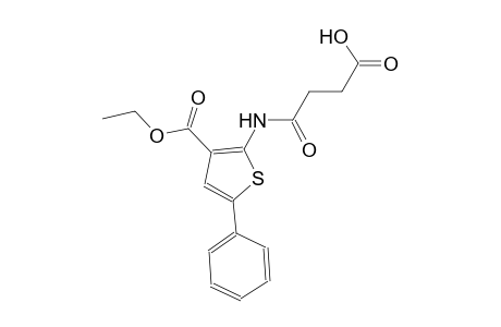 4-{[3-(ethoxycarbonyl)-5-phenyl-2-thienyl]amino}-4-oxobutanoic acid