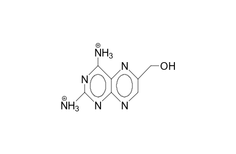 2,4-Diamino-6-pteridinemethanol dication