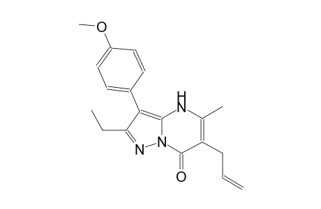 pyrazolo[1,5-a]pyrimidin-7(4H)-one, 2-ethyl-3-(4-methoxyphenyl)-5-methyl-6-(2-propenyl)-