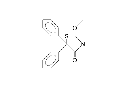 2-Methoxy-5,5-diphenyl-3-methyl-thiazolidin-4-one