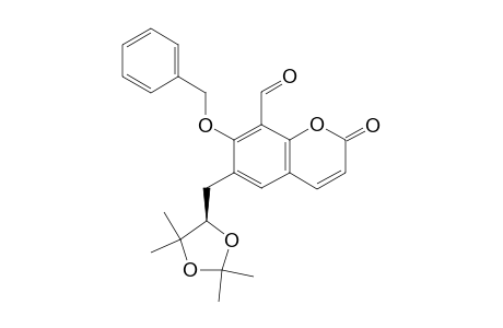 7-benzyloxy-2-oxo-6-[[(4R)-2,2,5,5-tetramethyl-1,3-dioxolan-4-yl]methyl]chromene-8-carbaldehyde