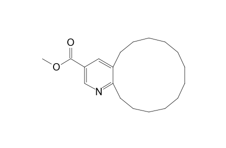Methyl 5, 6,7,8,9,10,11,12,13,14,15,16-dodecahydrocyclotetradeca[b]pyridine-3-carboxylate