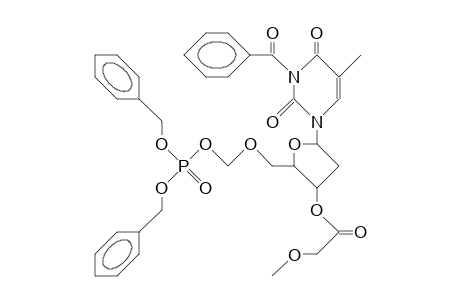 Dibenzyl 5'-O-thymidinylmethyl phosphate