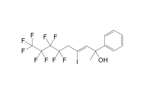 (Z)-6,6,7,7,8,8,9,9,9-Nonafluoro-4-iodo-2-phenyl-3(Z)-nonen-2-ol