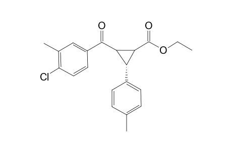 ETHYL-2-(4'-CHLORO-3'-METHYL-BENZOYL)-3-(4''-METHYLPHENYL)-CYCLOPROPANE-1-CARBOXYLATE