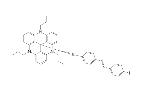 (E)-12c-[4-(4-Iodophenyldiazenyl)phenyl]ethynyl-4,8,12-tri-n-propyl-4,8,12-triazatriangulene