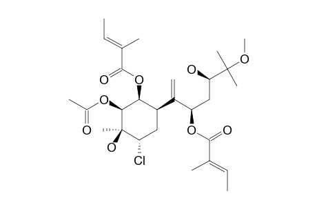 2-BETA-ACETOXY-4-ALPHA-CHLORO-1-BETA,8-DIANGELOYLOXY-3-BETA,10-DIHYDROXY-11-METHOXYBISABOL-7(14)-ENE