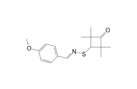 3-[[(4'-Methoxybenzylidene)amino]thio}-2,2,4,4-tetramethylcyclobutanone