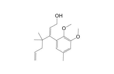 3-(2,3-Dimethoxy-5-methylphenyl)-4,4-dimethylhepta-2,6-dien-1-ol