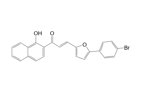 2-Propen-1-one, 3-[5-(4-bromophenyl)-2-furanyl]-1-(1-hydroxy-2-naphthalenyl)-