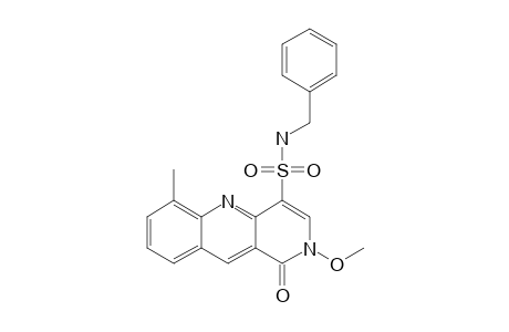 N-BENZYL-2-METHOXY-6-METHYL-1-OXO-1,2-DIHYDROBENZO-[B]-[1,6]-NAPHTHYRIDINE-4-SULFONAMIDE