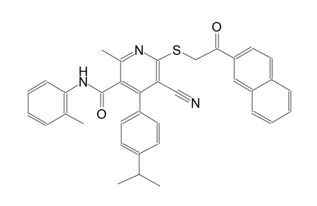 3-pyridinecarboxamide, 5-cyano-2-methyl-4-[4-(1-methylethyl)phenyl]-N-(2-methylphenyl)-6-[[2-(2-naphthalenyl)-2-oxoethyl]thio]-