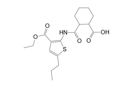 2-({[3-(ethoxycarbonyl)-5-propyl-2-thienyl]amino}carbonyl)cyclohexanecarboxylic acid