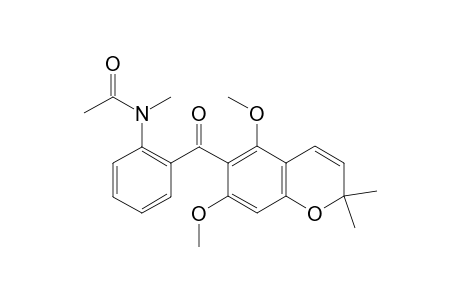Acetamide, N-[2-[(5,7-dimethoxy-2,2-dimethyl-2H-1-benzopyran-6-yl)carbonyl]phenyl]-N-methyl-