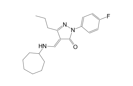 3H-pyrazol-3-one, 4-[(cycloheptylamino)methylene]-2-(4-fluorophenyl)-2,4-dihydro-5-propyl-, (4E)-