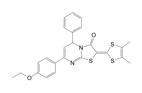 2-(4,5-dimethyl-1,3-dithiol-2-ylidene)-5-phenyl-7-p-phenetyl-5H-thiazolo[3,2-a]pyrimidin-3-one