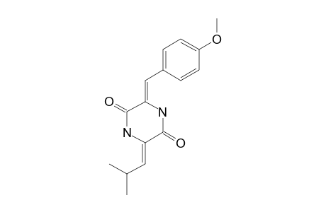 (2-Z/5-Z)-2-[(4-METHOXYPHENYL)-METHYLENE]-5-(2-METHYLPROPYLIDENE)-3,6-PIPERAZINEDIONE