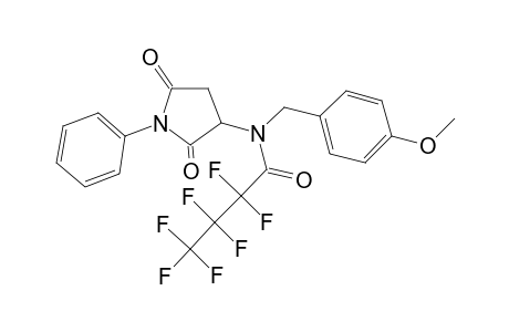 N-(2,5-dioxo-1-phenyl-3-pyrrolidinyl)-2,2,3,3,4,4,4-heptafluoro-N-(4-methoxybenzyl)butanamide