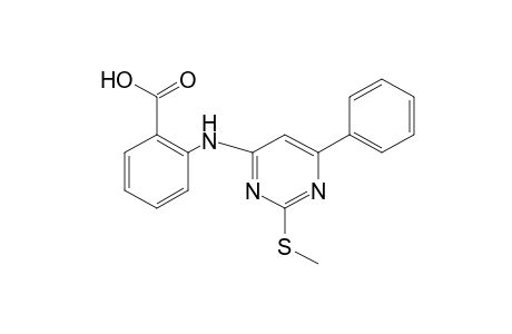 N-[2-(METHYLTHIO)-6-PHENYL-4-PYRIMIDINYL]ANTHRANILIC ACID