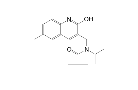 N-[(2-hydroxy-6-methyl-3-quinolinyl)methyl]-N-isopropyl-2,2-dimethylpropanamide