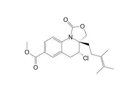 (3aR*,3R*)-4-Chloro-3a-(3,4-dimethyl-3-pentenyl)-7-methoxycarbonyl-9b-aza-2-oxabenzo[q]perhydroinden-1-one