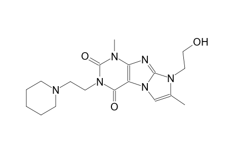 1H-imidazo[2,1-f]purine-2,4(3H,8H)-dione, 8-(2-hydroxyethyl)-1,7-dimethyl-3-[2-(1-piperidinyl)ethyl]-