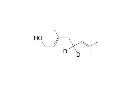 2,6-Octadien-5,5-D2-1-ol, 3,7-dimethyl-, (E)-