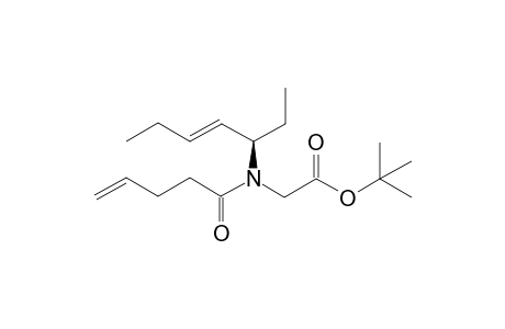 tert-butyl 2-[[(E,1R)-1-ethylpent-2-enyl]-pent-4-enoyl-amino]acetate
