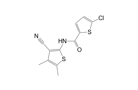 5-chloro-N-(3-cyano-4,5-dimethyl-2-thienyl)-2-thiophenecarboxamide