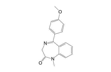 5-(4-METHOXYPHENYL)-1,3-DIHYDRO-1-METHYL-2H-1,4-BENZODIAZEPIN-2-ONE
