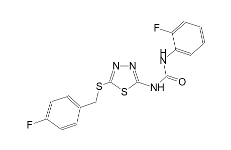 N-{5-[(4-fluorobenzyl)sulfanyl]-1,3,4-thiadiazol-2-yl}-N'-(2-fluorophenyl)urea
