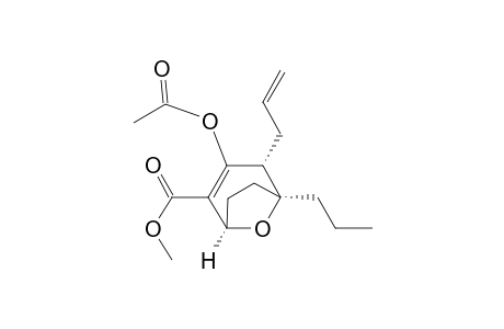 (1R*,4R,5S*)-3-Acetoxy-2-(methoxycarbonyl)-4-prop-2-enyl-5-propyl-8-oxabicyclo[3.2.1]oct-2-ene