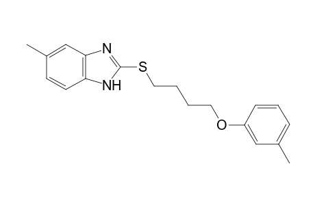 1H-1,3-Benzimidazole, 5-methyl-2-[[4-(3-methylphenoxy)butyl]thio]-